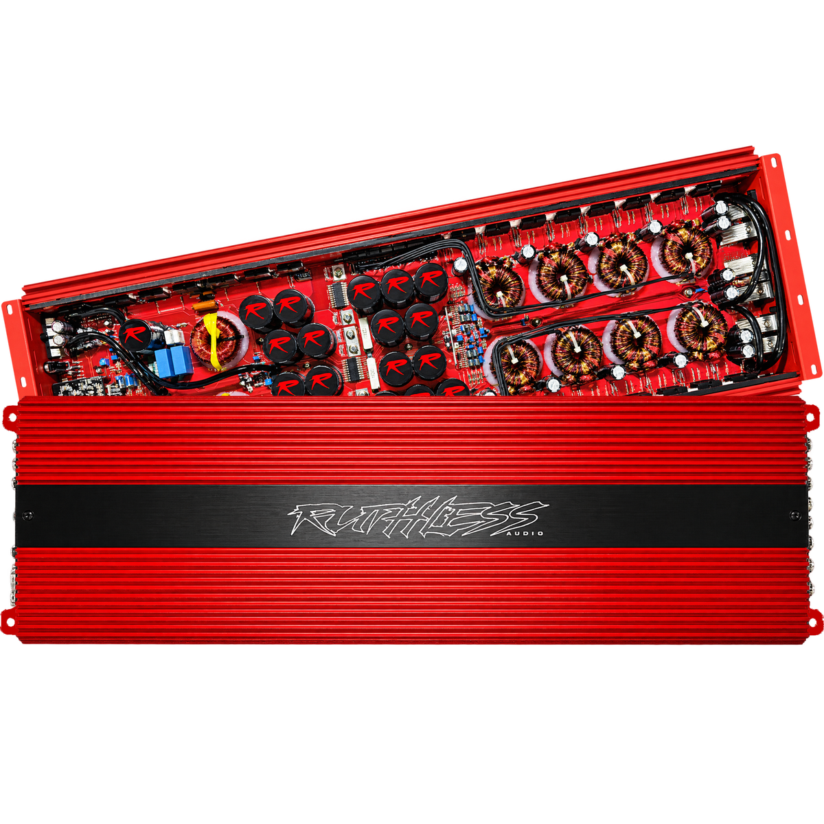 Ruthless Audio 10000.1 Monoblock Amplifier — 10,000W RMS Red