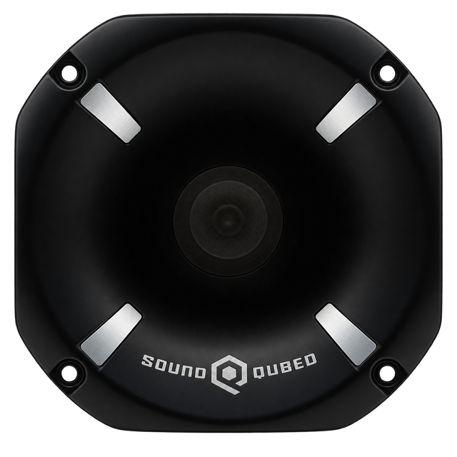 SoundQubed SoundQubed SQ-HDX-2HDT-8 6" Aluminum Horn + 2" Titanium Driver (each) - Car Audio