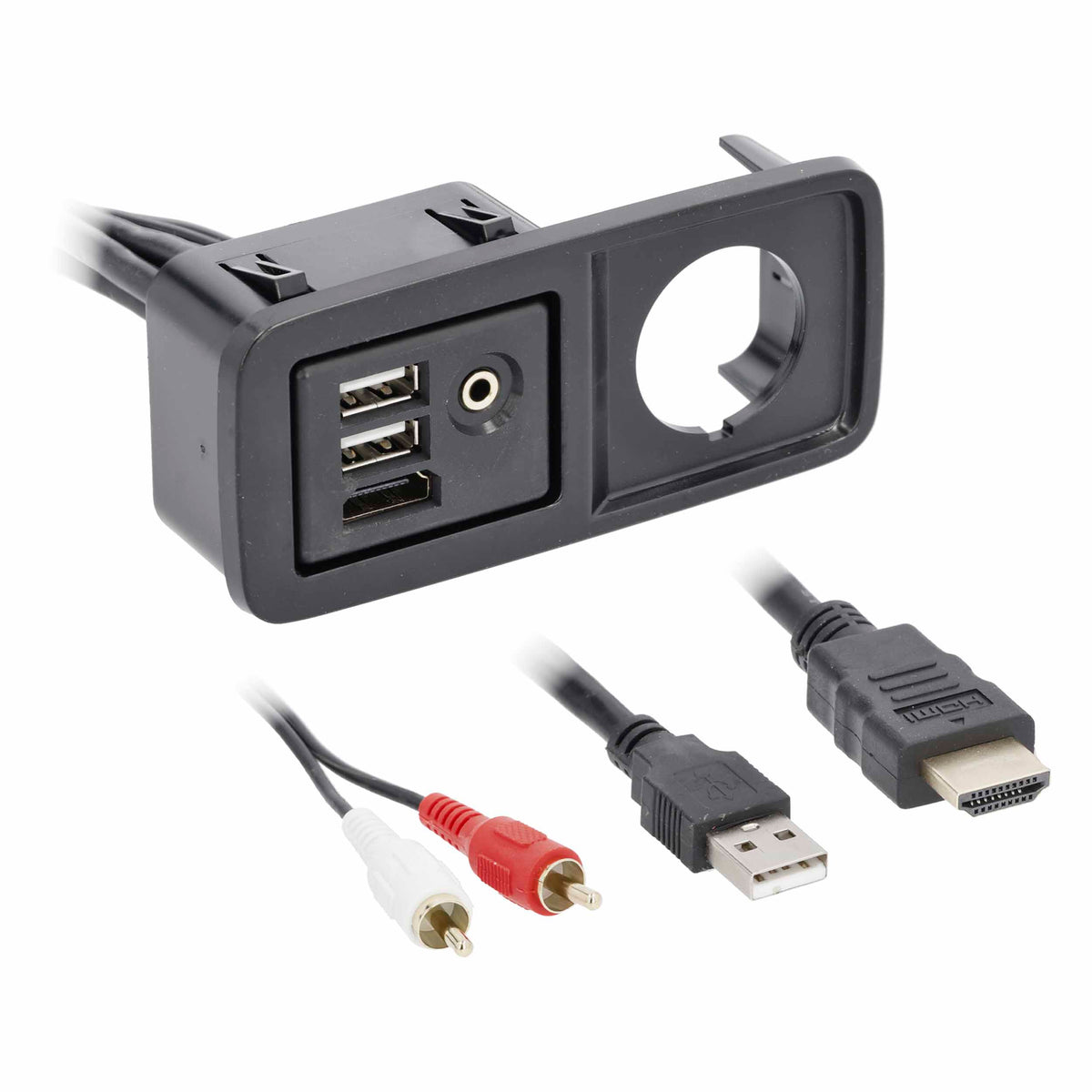 USB/AUX/HDMI® Replacement Panel - Jeep® 2014-2018 — AXUSB-JP1