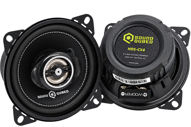 SoundQubed SoundQubed HDS Series 4" Coaxial 2-way Speakers (pair) - Car Audio