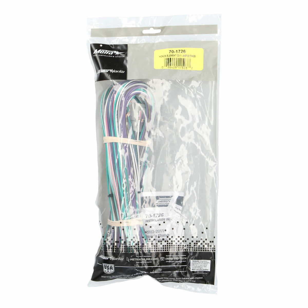 Amp Bypass Harness - Honda Element 2003-2011 — 70-1726