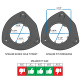GM Small SUV 2002-2009 - 6" to 6.75" (Front Door) — 82-3021