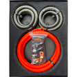 Elite Audio Premium Big 3 Kit with orange and black 1/0 gauge silver-tinned OFC cable