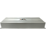 Elite Audio EA4000M amplifier with a long silver finned case