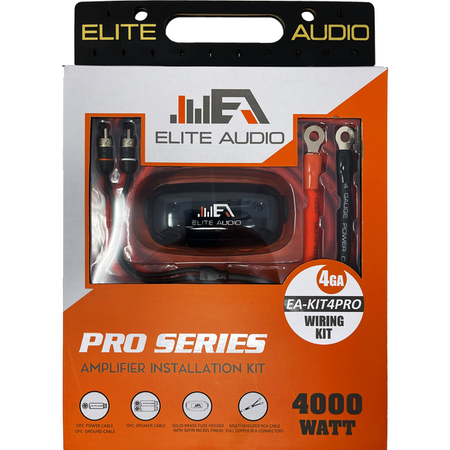 Elite Audio EA-KIT4PRO 4Ga OFC Amplifier Installation Kit