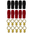 Elite Audio EA-RT8GA 10-Pack 8 Gauge Ring Terminals w/ Insulation Sleeves