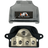 Elite Audio EA-DB4 Distribution Block 1-0GA IN / 4-4GA Out