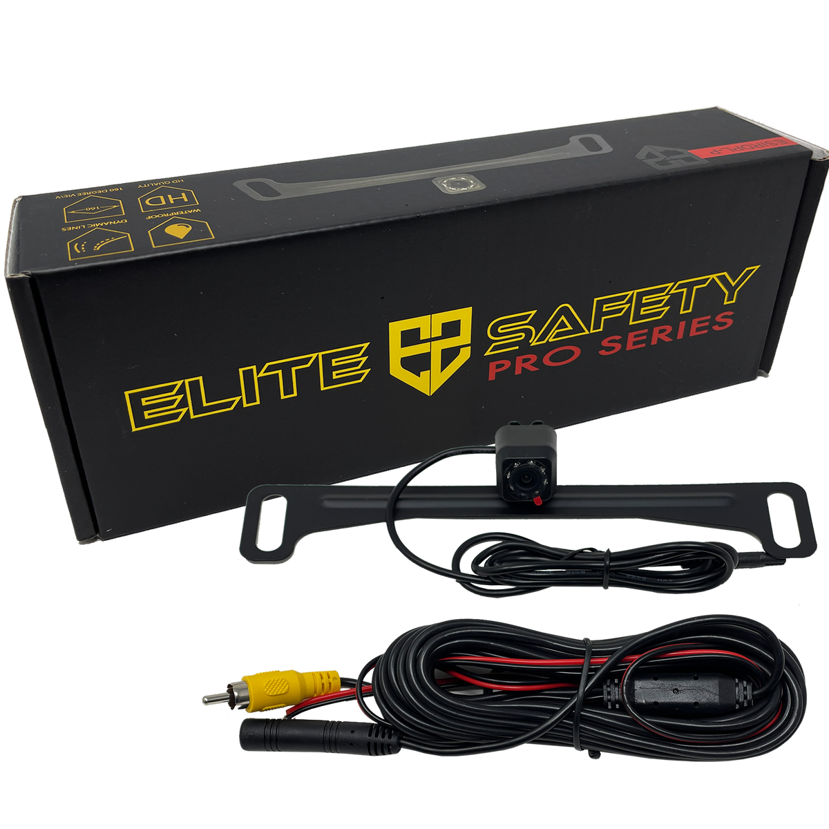 Elite Safety bar-style backup camera with cable and retail box