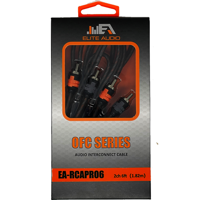Elite Audio EA-RCAPRO6 6 Foot Premium OFC 2-Channel RCA Cable