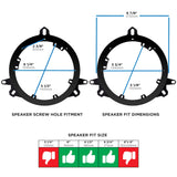 Lexus | Toyota | Scion | Porsche 1998-Up - 6" to 6.75" — 82-8148