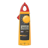Front view of a yellow Fluke 362 clamp meter with red jaws and a display reading 200.0