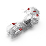 3D Installation View of Components on a Road Glide