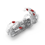 3D Installation View of Components on a Street Glide