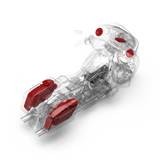 3D Installation View of Components on a Road Glide
