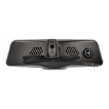 Rear housing of a mirror camera with its mounting bracket, camera lens and cable
