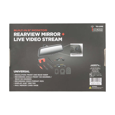 iBEAM TE-LVM9 retail packaging rear panel