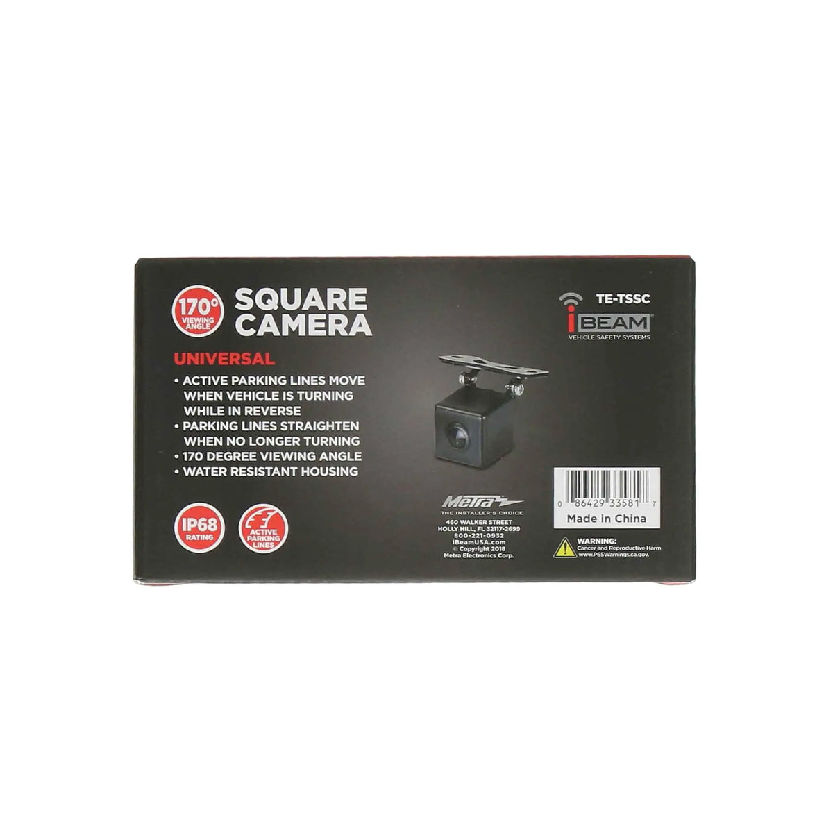 TE-TSSC manufacturer packaging back with model and UPC identification