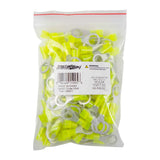 Install Bay YNRT38 Yellow Nylon Ring Terminals, 12-10 AWG, 3/8 in, 100 Pack