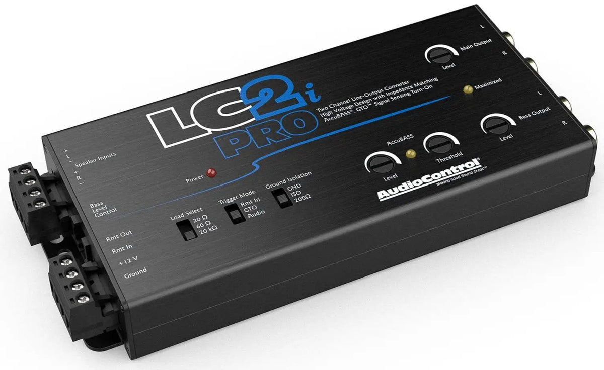 AudioControl AudioControl LC2i-PRO 2-Channel Line Output Converter & Line Driver w/ AccuBass - Car Audio