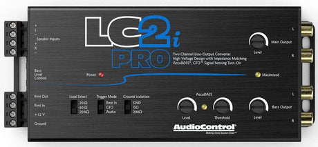 AudioControl AudioControl LC2i-PRO 2-Channel Line Output Converter & Line Driver w/ AccuBass - Car Audio