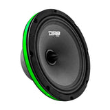 Green illuminated speaker ring shown fitted behind a DS18 speaker