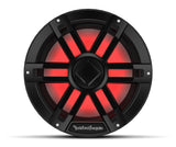 Black Rockford Fosgate M1D2-12B 12-inch marine subwoofer with RGB lighting