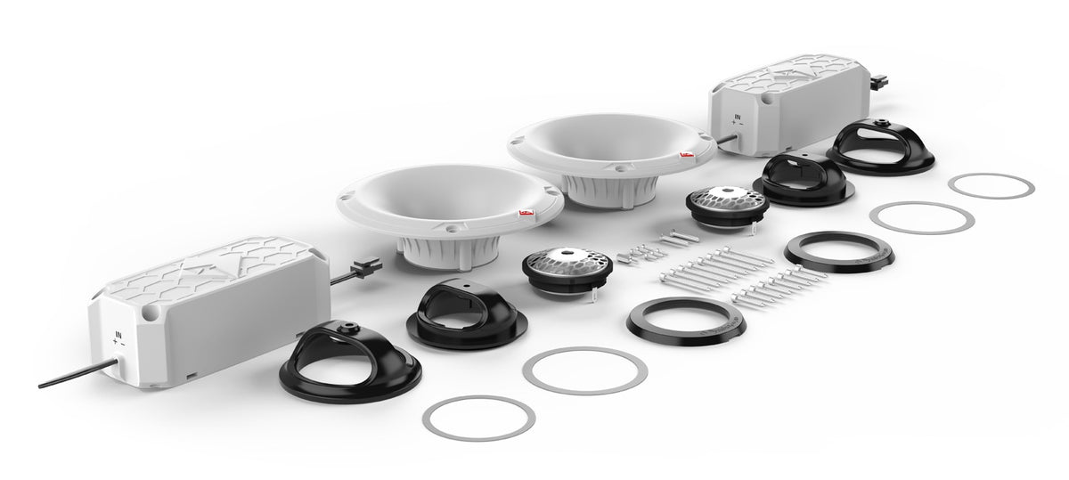 Rockford Fosgate M2-TS tweeter kit with crossovers and mounting accessories