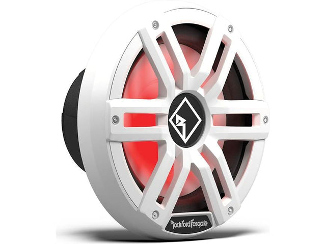 Rockford Fosgate M2D4-10I-G2 10-Inch Gen-2 Color Optix Infinite-Baffle Marine Subwoofer, Dual 4-Ohm, White