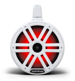 Rockford Fosgate M2WL-10H 10-inch white horn-loaded marine tower speaker, one shown from the pair