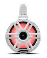 Rockford Fosgate M2WL-8H 8-inch white horn-loaded marine tower speaker, one shown from the pair