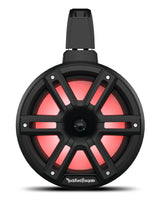 Rockford Fosgate M2WL-8HB 8-inch black horn-loaded marine tower speaker, one shown from the pair