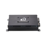 Top of the Massive Audio GT1 amplifier with its Bass and 1000W markings