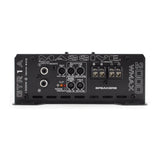 Massive Audio GTR1A panel with parallel RCA inputs, gain and filter controls, remote port and speaker terminals