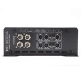 Massive Audio H12004 input panel with four RCA sockets and separate channel filter and level controls