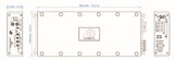Massive P4 dimension drawing: 344 by 149 mm body and 51 mm height, with control and terminal panels
