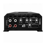Massive TX44 input panel with four RCA sockets, front and rear level/filter controls, and Bluetooth connector