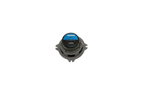 Rear of a Memphis small speaker showing its blue magnet label and mounting tabs