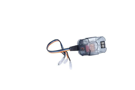 Memphis speaker wiring module with a transparent cover, screw terminals and attached leads
