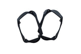 Pair of black rectangular speaker mounting frames from the Memphis saddlebag kit