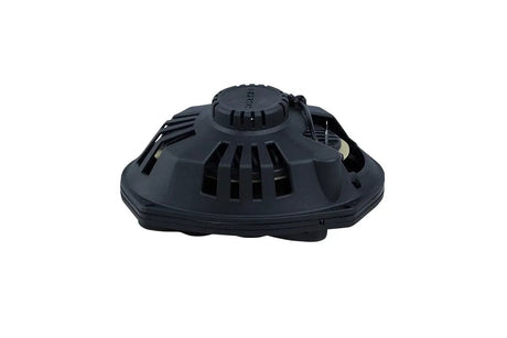 Memphis oval speaker rear angle showing its black vented basket and magnet assembly