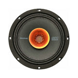 Memphis coaxial speaker with an orange center horn, front view