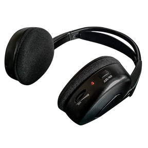 Movies To Go wireless fold-flat headphones with padded earcups and on-ear controls