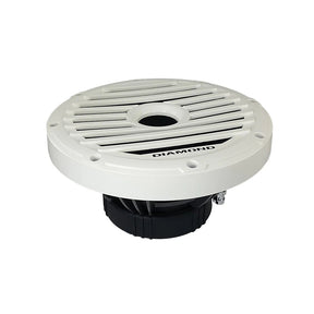 Diamond Audio MS104FA 10-inch marine subwoofer with white grille