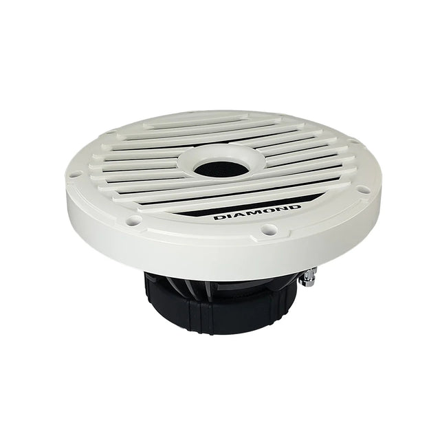 Diamond Audio MS104FA 10-inch marine subwoofer with white grille