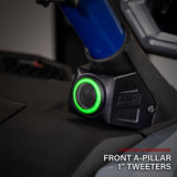 SSV Works A-pillar tweeter installed in Polaris RZR Pro R