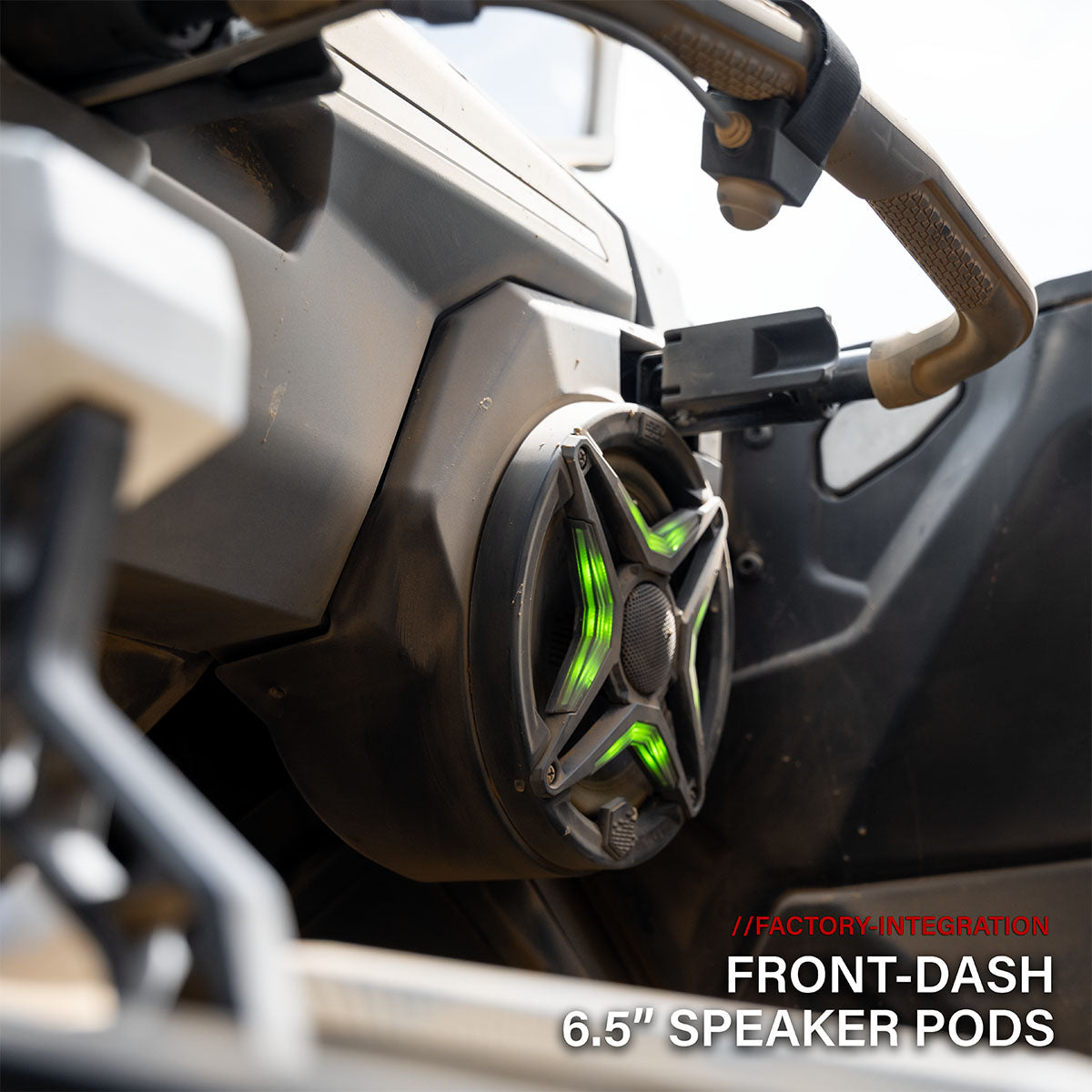 SSV Works V6 front-dash speaker pod installed in Polaris RZR Pro R