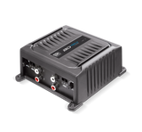 Banda BD 400.4 2-ohm amplifier, angled input-panel view