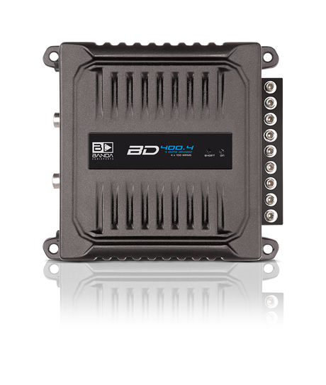 Banda BD 400.4 2-ohm amplifier, top view