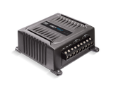 Banda BD 400.4 2-ohm amplifier, angled terminal-panel view