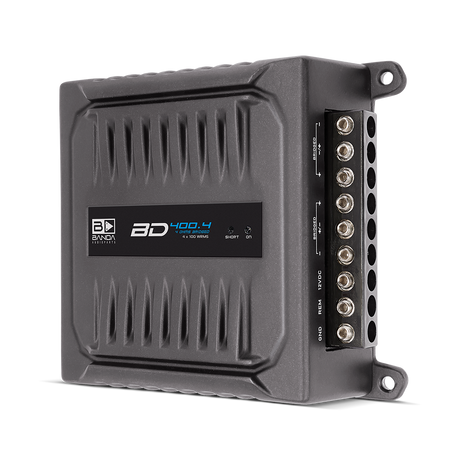 Banda BD 400.4 2-ohm amplifier, opposite top angle